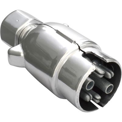 TOMADA P/ENGATE MACHO 6 POLOS CROM PLAST | COD FABR TRTPL 003 75705.29