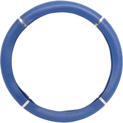 CAPA VOLANTE UNIV AZUL ANEL CROMADO LISA 38CM | COD FABR N37AZC 19654.36 CAPA VOLANTE UNIV AZUL ANEL CROMADO LISA 38CM | COD FABR N37AZC 19654.36