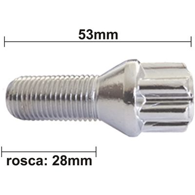 PARAFUSO ANTI FURTO GOLF/BORA/NEW BEETLE/AUDI CH 17MM 4PCS | COD FABR 2705 00402.39 PARAFUSO ANTI FURTO GOLF/BORA/NEW BEETLE/AUDI CH 17MM 4PCS | COD FABR 2705 00402.39