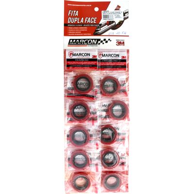 FITA DUPLA FACE 9,5MM 90CM 0,7MM TRANSP CART 10PCS | COD FABR 18006 03652.21 FITA DUPLA FACE 9,5MM 90CM 0,7MM TRANSP CART 10PCS | COD FABR 18006 03652.21