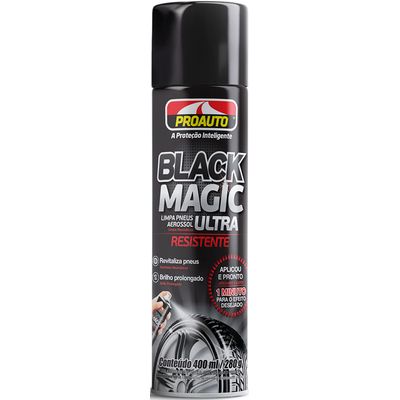 LIMPA PNEUS BLACK MAGIC PROAUTO 400ML | COD FABR 2029 08500.24
