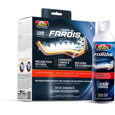 LIMPA FAROL VISAO PERFEITA PROAUTO 60ML | COD FABR 4939 08302.02 LIMPA FAROL VISAO PERFEITA PROAUTO 60ML | COD FABR 4939 08302.02
