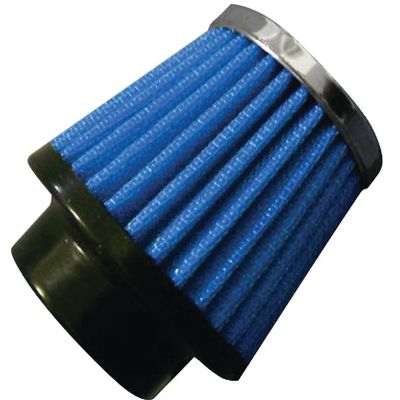 FILTRO AR CONICO BAIXO 6.0CM TECIDO ENCAIXE 52.0MM BORR AZUL | COD FABR RC001AZ 70101.00