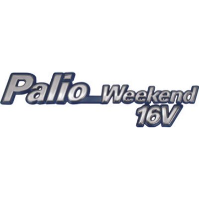 LETREIRO (PALIO WEEKEND 16V) 95/00 CROM/AZUL | COD FABR 00560A 27695.00