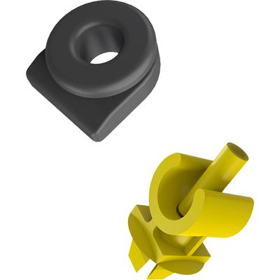 KIT INSTAL HASTE VARETA CAPO GOL G5/G8/PAR/SAV AMARELO 2PCS | COD FABR K42 60490.26