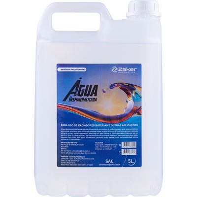 AGUA BI DESMINERALIZADA BATERIA/RADIADOR 5L | COD FABR ZK-02 00433.63 AGUA BI DESMINERALIZADA BATERIA/RADIADOR 5L | COD FABR ZK-02 00433.63