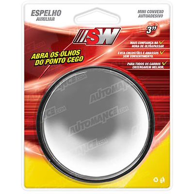 ESPELHO AUXILIAR VEICULAR 7,6 CM | COD FABR SW1041 00199.60