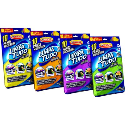 TOALHA MICROFIBRA LIMPA TUDO 10PC | COD FABR 3910 00454.65 TOALHA MICROFIBRA LIMPA TUDO 10PC | COD FABR 3910 00454.65