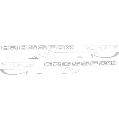 FAIXA DECORATIVA CROSSFOX RAPOSA 08/ PRATA | COD FABR PL0578 00129.89