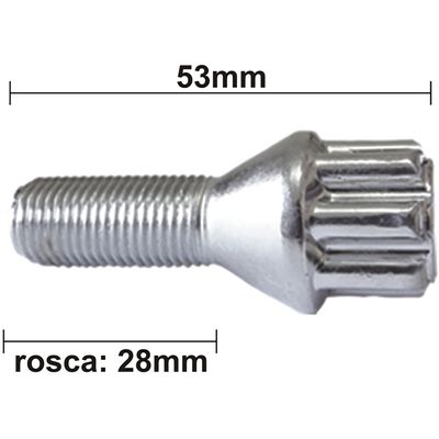 PARAFUSO ANTI FURTO FIAT CH 17MM 4PCS | COD FABR 2702 00402.38