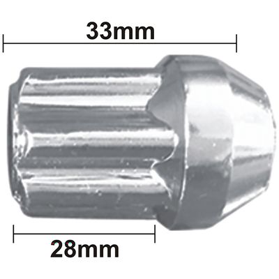 PORCA ANTI FURTO VW/GM/HONDA/HYUNDAI/TOY/MIT CH 19MM 4PC | COD FABR 2703 00402.99 PORCA ANTI FURTO VW/GM/HONDA/HYUNDAI/TOY/MIT CH 19MM 4PC | COD FABR 2703 00402.99