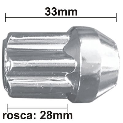 PORCA ANTI FURTO SENTRA/VERSA/LIVINA/SUB/VITARA CH 19MM 4PCS | COD FABR 2707 00403.00