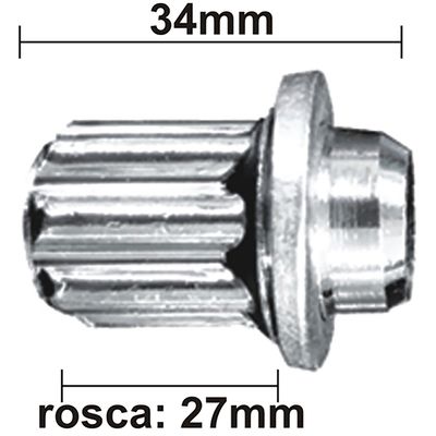 PORCA ANTI FURTO HILUX/COROLLA/HYUNDAI/KIA CH 21MM 4PCS | COD FABR 2710 00404.07