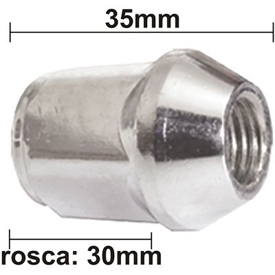 PORCA KIA/BESTA/TOPIC/TOWNER LD/LE CH 19MM 24PCS | COD FABR 2620 00404.21 PORCA KIA/BESTA/TOPIC/TOWNER LD/LE CH 19MM 24PCS | COD FABR 2620 00404.21