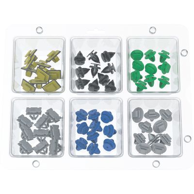 KIT 70 GRAMPOS MOLD P/LAMA FRISO SPOILER FIAT CHEVROLET JEEP | COD FABR KMF6001 00190.12