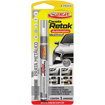 CANETA TIRA RISCOS RETOK AUTOMOTIVO PRATA METALICO | COD FABR 5092 00437.60