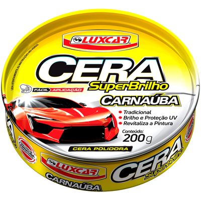 CERA AUTOMOTIVA CARNAUBA PASTA UV SUPER BRILHO 200G | COD FABR 4267 00437.64