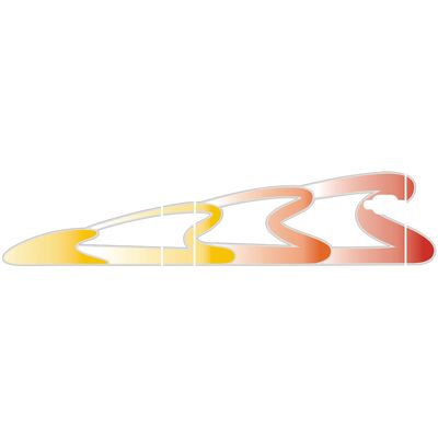 FAIXA DECORATIVA CAM MB 92/95 VERM/PRATA | COD FABR PL0134 03042.17