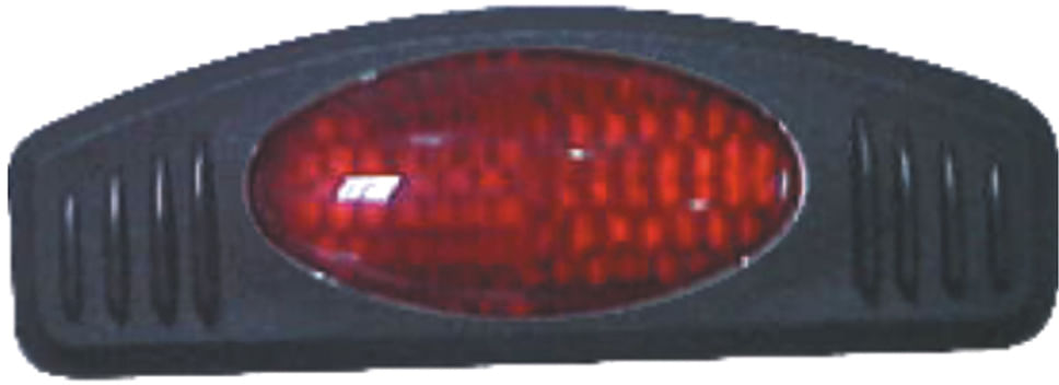 PROTETOR PT OLHO GATO OVAL SIMPLES C/BASE PTA VERMELH | COD FABR 16.002