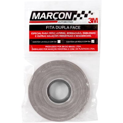 FITA DUPLA FACE 8,5MM 3M 0,8MM CZA ROLO | COD FABR 00838 03652.12