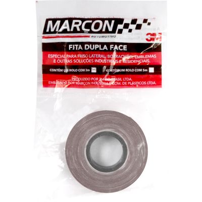 FITA DUPLA FACE 12MM 3M 0,8MM CZA ROLO | COD FABR 00846 03652.13