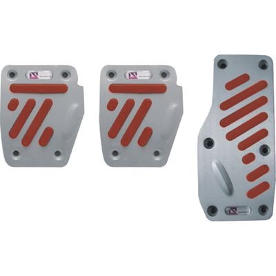 PEDALEIRA ALUMINIO ANODIZADO MOD 3 VERM | COD FABR 09.011 04107.02