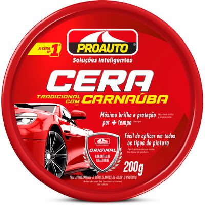 CERA AUTOMOTIVA CARNAUBA PASTA TRADICIONAL 200G | COD FABR 215 08301.79