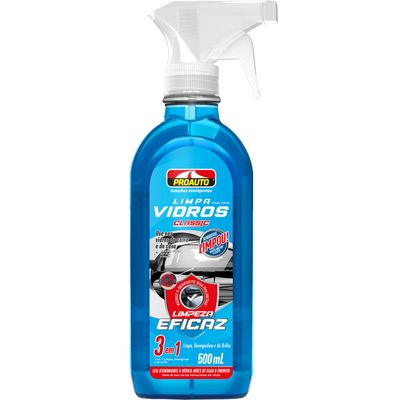 LIMPA VIDROS CLASSIC C/GATILHO PROAUTO 500ML | COD FABR 3069 08302.01