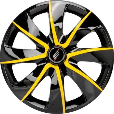 CALOTA ARO 14 PRIME CUBO UNIV PTO/AMARELO MOD ESPORT | COD FABR 4406 10003.06