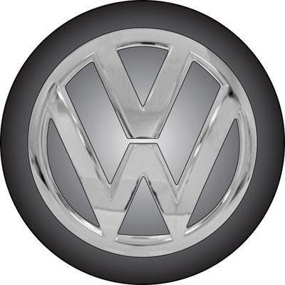 EMBLEMA BOTTON CAL LOGO VW 48MM DEGRADE 4PCS | COD FABR 25040 26255.34