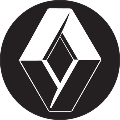 EMBLEMA BOTTON CAL LOGO ANTIGO RENAULT 51MM PTO 4PCS RESINAD | COD FABR 25141 26253.85