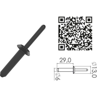 REBITE POP PLAST 6X:29X16,8 P.CHOQUE BMW/FREEMONT/JEEP | COD FABR R001 60490.21 REBITE POP PLAST 6X:29X16,8 P.CHOQUE BMW/FREEMONT/JEEP | COD FABR R001 60490.21