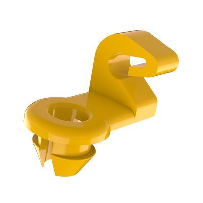 GRAMPO FECHADURA PT ELBA/FIORINO/UNO AMARELO | COD FABR P386 60501.01