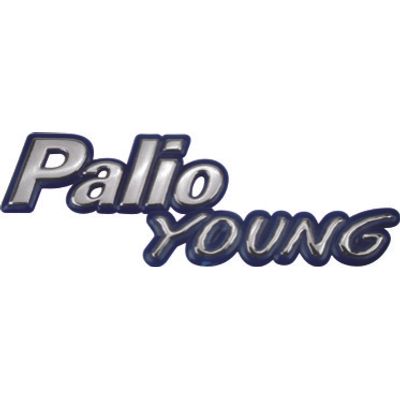 LETREIRO (PALIO YOUNG) 95/00 CROM/AZUL | COD FABR 00594 27780.24