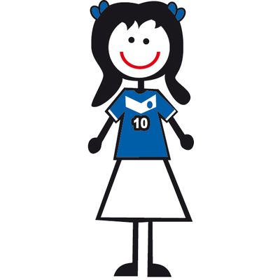 ADESIVO DECORATIVO FILHA TORCEDORA CRUZEIRO 5PC | COD FABR FA022 28504.71