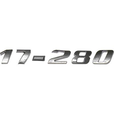 EMBLEMA PLASTICO CROMADO VW 17280 EURO V- ADVANTECH | COD FABR 2272 55703.68 EMBLEMA PLASTICO CROMADO VW 17280 EURO V- ADVANTECH | COD FABR 2272 55703.68