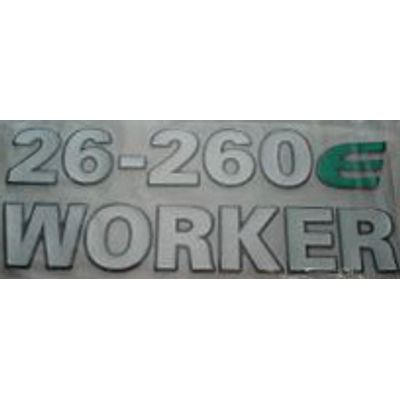 EMBLEMA RESINADO VW 26260E WORKER LATERAL | COD FABR 2212 55704.03 EMBLEMA RESINADO VW 26260E WORKER LATERAL | COD FABR 2212 55704.03