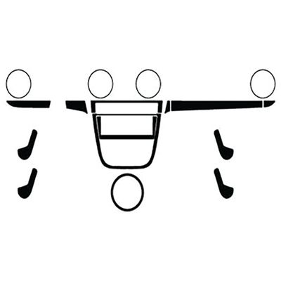 KIT DECORATIVO PAINEL GOL G6 FIBRA CARBONO PRETO | COD FABR KP014 60399.41