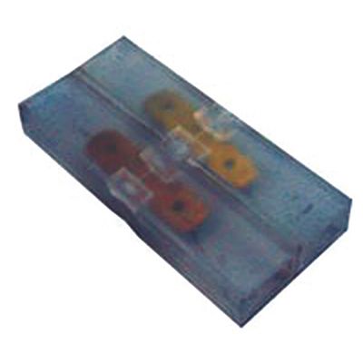 CONECTOR DUPLO C/TERMINAIS DE LATAO 6.3 MM (PCT C/5) | COD FABR DP7157 72042.07 CONECTOR DUPLO C/TERMINAIS DE LATAO 6.3 MM (PCT C/5) | COD FABR DP7157 72042.07