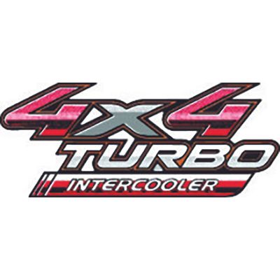 LETREIRO VINIL (4X4 TURBO INTERCOOLER) HILUX 09/12 | COD FABR 06703 28506.03