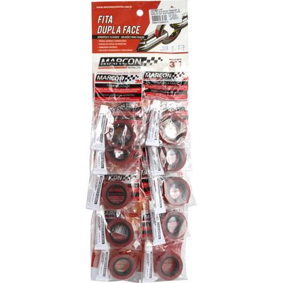 FITA DUPLA FACE 9,5MM 1M 0,4MM TRANSP CART C/PRIMER 10PCS | COD FABR 821P 03652.06