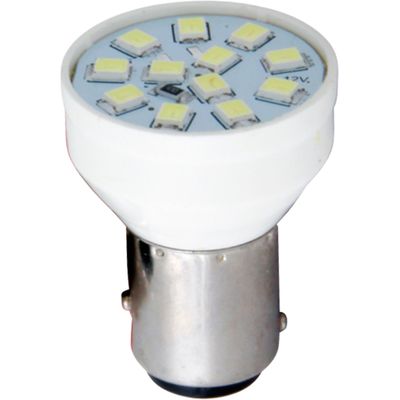 LAMP LED BA15S 1W 21W 12V BRANCO PAR | COD FABR AP349 07045.23