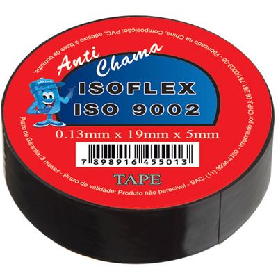 FITA ISOLANTE 19MM LARG 5MT COMP 0,13MM ESP | COD FABR FI05 72119.81 FITA ISOLANTE 19MM LARG 5MT COMP 0,13MM ESP | COD FABR FI05 72119.81