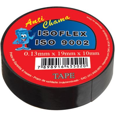 FITA ISOLANTE 19MM LARG 10MT COMP 0,13MM ESP | COD FABR FI10 72119.87