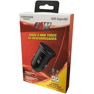 CARREGADOR 2 SAIDAS USB 2.4A | COD FABR SW1144 00316.71 CARREGADOR 2 SAIDAS USB 2.4A | COD FABR SW1144 00316.71