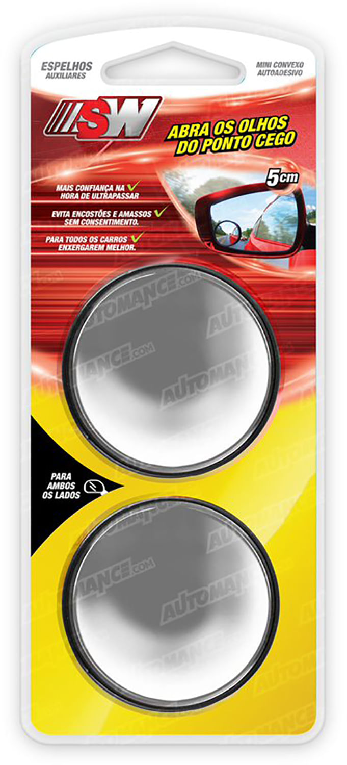ESPELHO AUXILIAR MINI CONVEXO 5CM PAR | COD FABR SW1040
