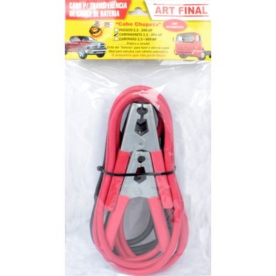 CABO CHUPETA 2,5M 400A VERMELHO/PRETO | COD FABR 123456784 99699.97