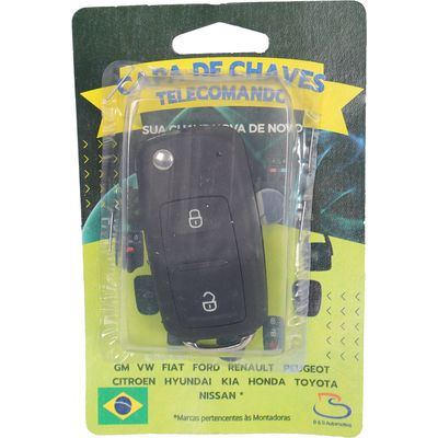 CHAVE CANIVETE GOL/VOY G6 FOX/AMAROK/UP 2 BOTOES PTO | COD FABR 9150 00196.37