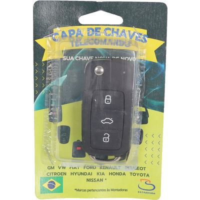 CHAVE CANIVETE GOL/VOY G6 FOX/AMAROK/UP 3 BOTOES PTO | COD FABR 9151 00196.38