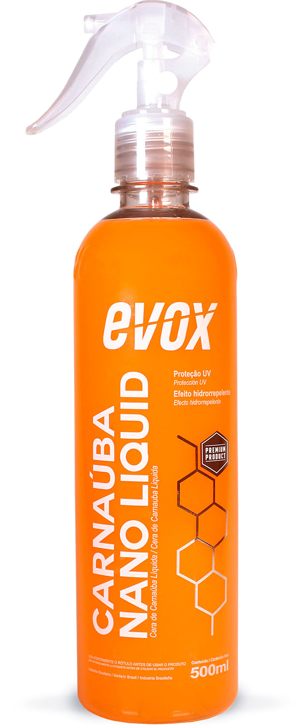 CERA AUTOMOTIVA CARNAUBA LIQUIDA PROTETORA NANO LIQUID 500ML | COD FABR 80.95.EV007-739